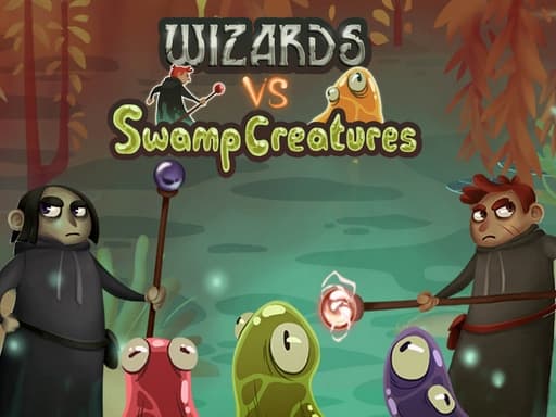 Captura de pantalla del juego Wizards vs Swamp Creatures - shooting - Juego gratuito en línea