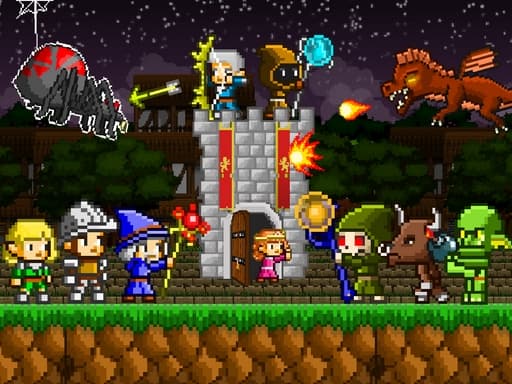 Captura de pantalla del juego Retro Defenders : Towers War - arcade - Juego gratuito en línea