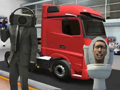 Truck Simulator Skibidi Toilet游戏截图 - racing - 免费在线游戏