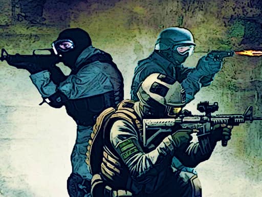 Commando game screenshot - shooting - Free online game