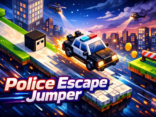 Captura de pantalla del juego Police Escape Jumper - arcade - Juego gratuito en línea