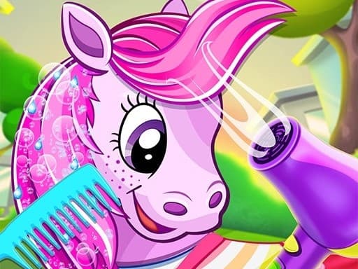Pony Pet Salon game screenshot - hypercasual - Free online game