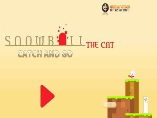 Captura de pantalla del juego Snowball The Cat Catch and Go - clicker - Juego gratuito en línea