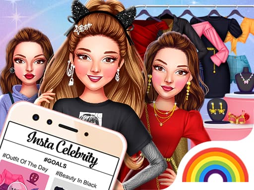 Insta Celebrity Hashtag Goals game screenshot - girls - Free online game