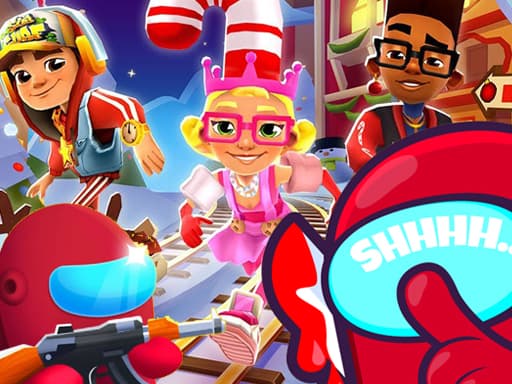 Captura de pantalla del juego Amoung us - Subway Surfers - adventure - Juego gratuito en línea