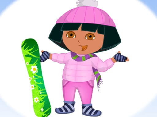 Dora Ski Dress up游戏截图 - girls - 免费在线游戏