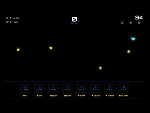 Captura de pantalla del juego Cosmic Clicker - clicker - Juego gratuito en línea
