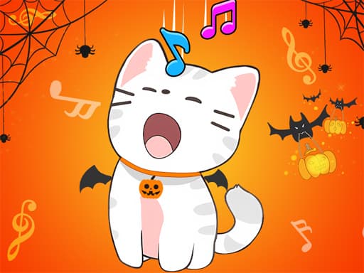 Duet Cats Halloween Cat Music game screenshot - hypercasual - Free online game