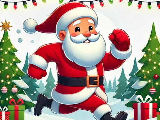 Santa Racing game screenshot - racing - Free online game