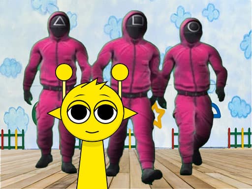 Sprunki in Squid Game Chamber game screenshot - adventure - Free online game