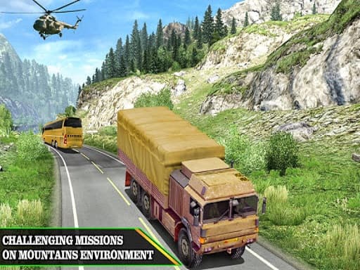 Captura de pantalla del juego US Army Uphill Offroad Mountain Truck Game 3D - action - Juego gratuito en línea