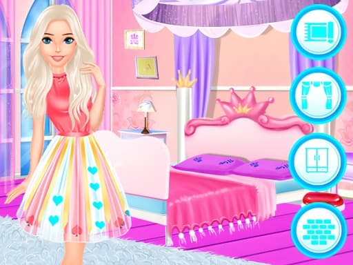 Sisters Decorate Bedroom game screenshot - girls - Free online game