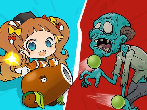 Plant Girl Defense Zombie游戏截图 - hypercasual - 免费在线游戏