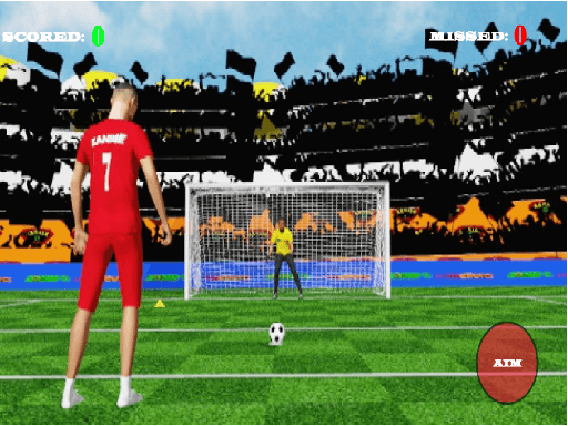 Captura de pantalla del juego Football soccer penalties - sports - Juego gratuito en línea