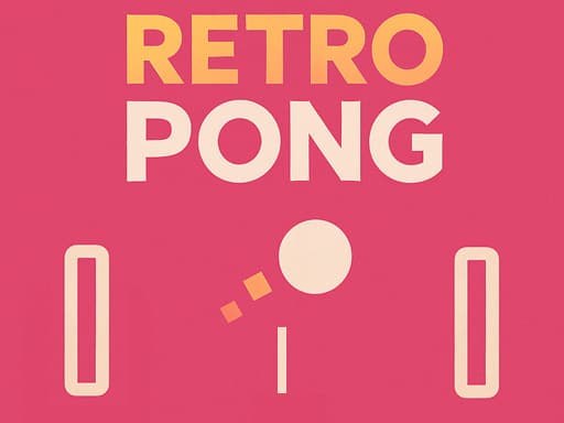 Retro Pong游戏截图 - hypercasual - 免费在线游戏