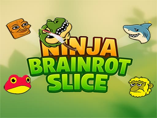 Ninja brainrot Slice game screenshot - arcade - Free online game