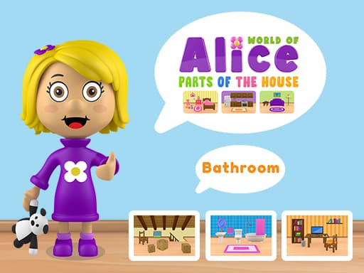 Captura de pantalla del juego World of Alice   Parts of the House - puzzles - Juego gratuito en línea