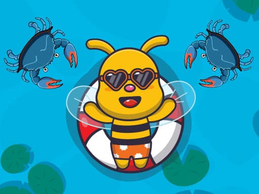 Swimming Bee game screenshot - hypercasual - Free online game