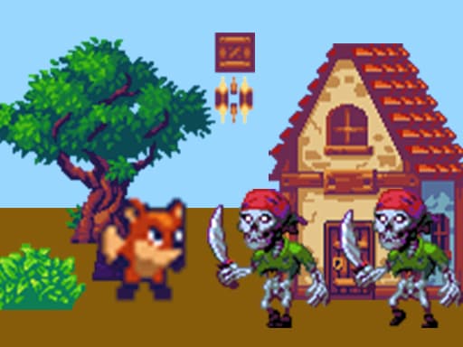 Captura de pantalla del juego Kitsune Zenko Adventure - adventure - Juego gratuito en línea