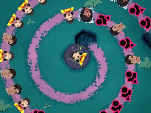 Squid Game Bubble Shooter game screenshot - arcade - Free online game
