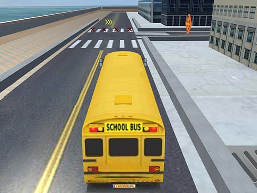School Bus Simulation game screenshot - racing - Free online game