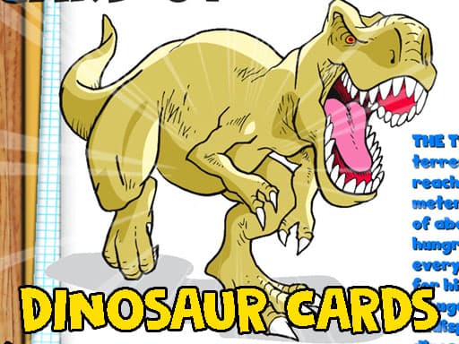 Dinosaur Cards Game game screenshot - clicker - Free online game