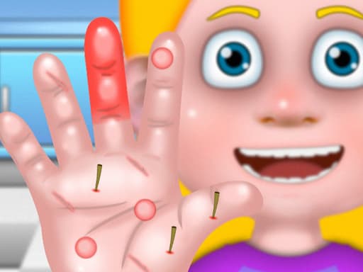 Hand  Doctor For Kids game screenshot - girls - Free online game
