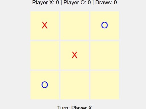 Captura de pantalla del juego tic tac toe html - clicker - Juego gratuito en línea