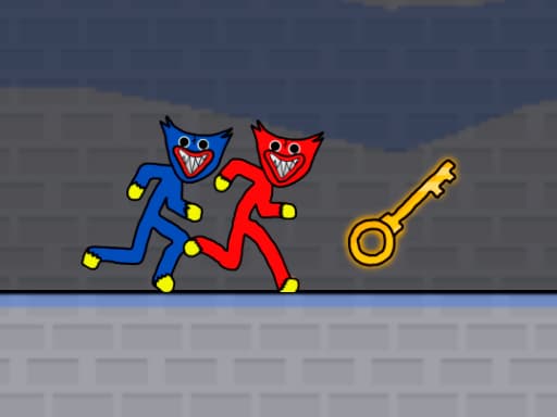 Stickman Huggy Party Duo game screenshot - adventure - Free online game
