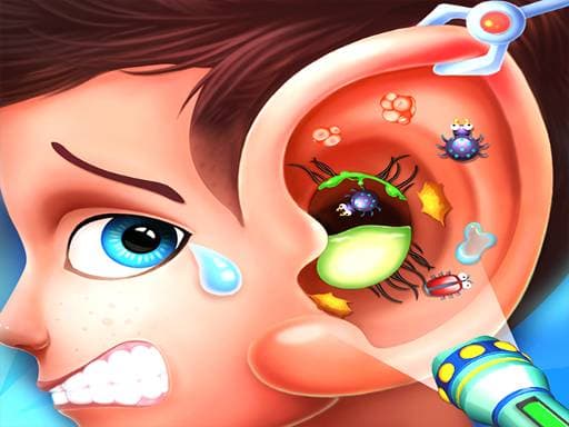 Ear Doctor games for kids game screenshot - girls - Free online game