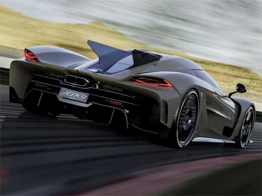 Koenigsegg Jesko Absolut Slide game screenshot - puzzles - Free online game