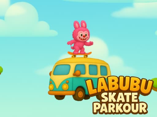 Captura de pantalla del juego Labubu Skate Parkour - arcade - Juego gratuito en línea