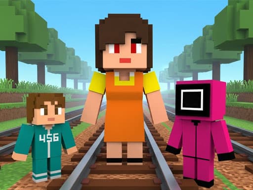 Captura de pantalla del juego Squid Game: Craft Runner - arcade - Juego gratuito en línea