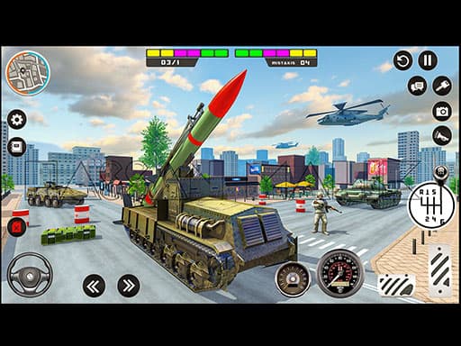 Rocket Missile Attack game screenshot - adventure - Free online game