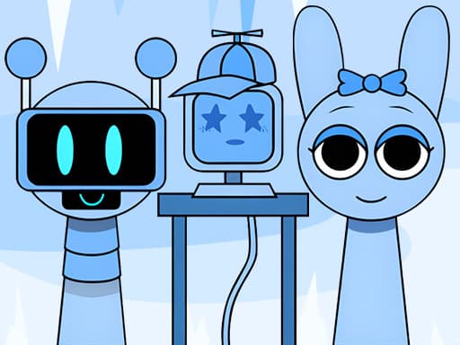Huggy Mix Sprunki Music Box game screenshot - hypercasual - Free online game