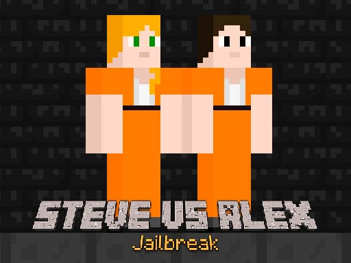 Captura de pantalla del juego Steve vs Alex Jailbreak - arcade - Juego gratuito en línea
