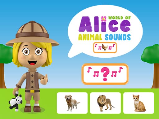 World of Alice   Animal Sounds游戏截图 - puzzles - 免费在线游戏