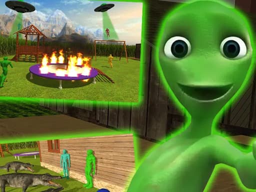 Captura de pantalla del juego Yellow Alien Escape! - action - Juego gratuito en línea