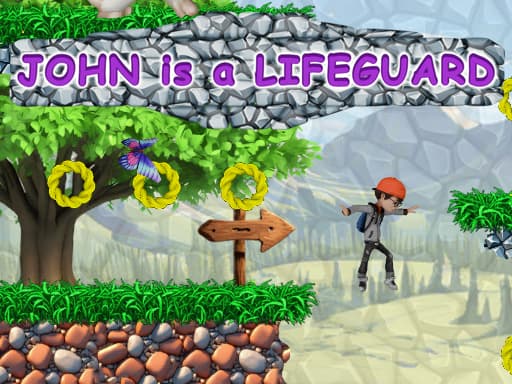 John is a lifeguard game screenshot - adventure - Free online game