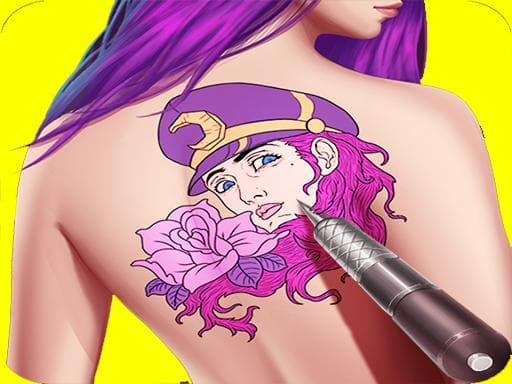 Tattoo Master - Tattoo games online easy game screenshot - girls - Free online game