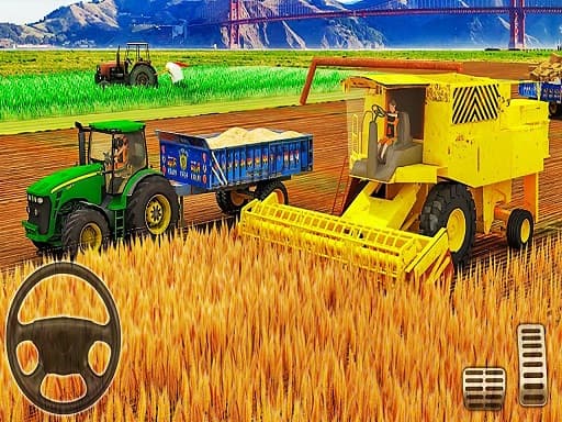 Captura de pantalla del juego US Modern Tractor Farming Game 3D 2022 - 3d - Juego gratuito en línea