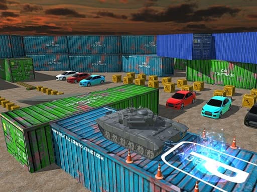 Captura de pantalla del juego Tank Parking 3D Sim  - action - Juego gratuito en línea
