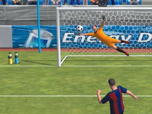 Captura de pantalla del juego Football World League Cup penality Final Kicks - sports - Juego gratuito en línea