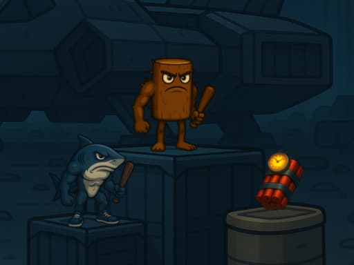 Captura de pantalla del juego Italian Brainrot Bomb   2Player - arcade - Juego gratuito en línea