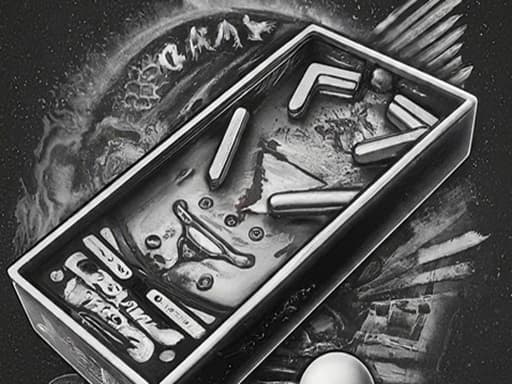 Pinball Black N White game screenshot - hypercasual - Free online game