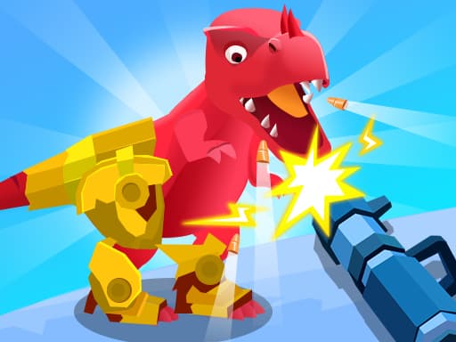 Dino Hide N Shoot game screenshot - shooting - Free online game