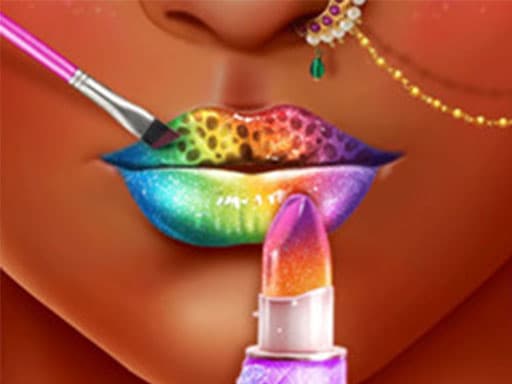 Captura de pantalla del juego Lip Art - The Perfect Lipstick Makeup Game - hypercasual - Juego gratuito en línea