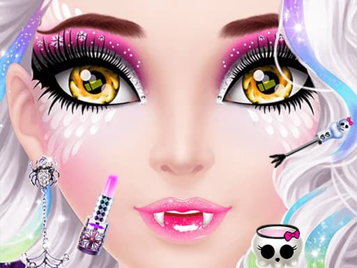 Halloween Makeup Me game screenshot - girls - Free online game