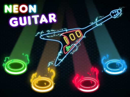 Neon Guitar game screenshot - hypercasual - Free online game