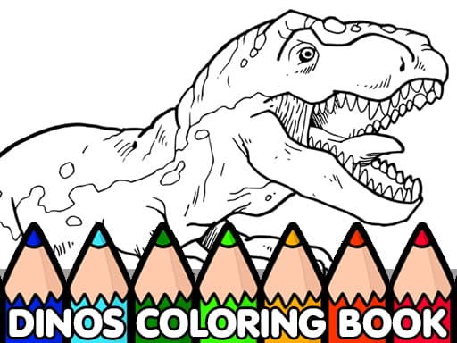 Dinos Coloring Book game screenshot - girls - Free online game